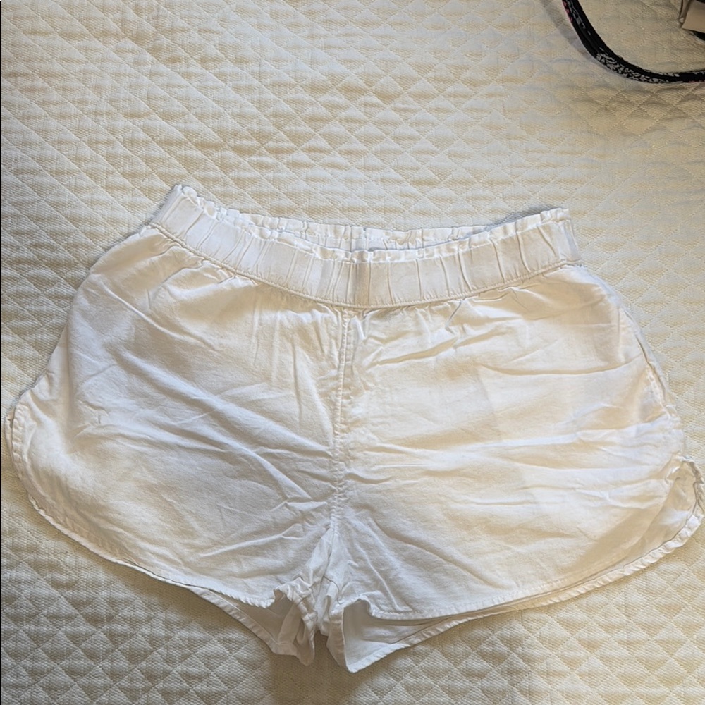 Universal Thread White Linen Shorts Relaxed Fit